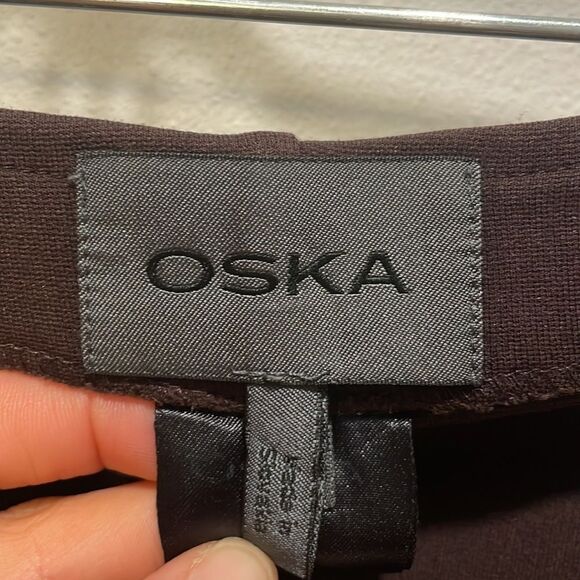 OSKA woman brown eleastic waist slacks - Picture 6 of 12